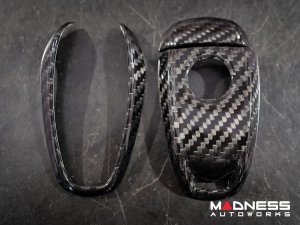 Alfa Romeo Stelvio Key Fob Cover - Carbon Fiber Alfa Romeo Stelvio Key Fob Cover - Carbon Fiber